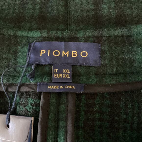 Piombo Hunting Vest Front Button Woman's XXL Green Plaid Front Pockets - Picture 7 of 10